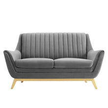 Load image into Gallery viewer, Winsome Channel Tufted Performance Velvet Loveseat by Modway