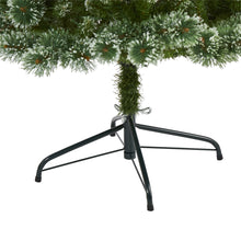 Load image into Gallery viewer, 6' Wisconsin Slim Snow Tip Pine Artificial Christmas Tree w/ 300 Clear LED Light