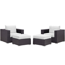 Load image into Gallery viewer, Convene 4 Piece Outdoor Patio Sectional Set by Modway