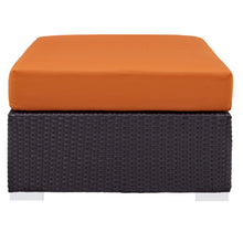 Load image into Gallery viewer, Convene Outdoor Patio Fabric Rectangle Ottoman by Modway