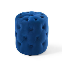 Load image into Gallery viewer, Amour Tufted Button Round Performance Velvet Ottoman by Modway