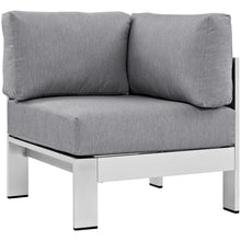 Load image into Gallery viewer, Shore 5 Piece Outdoor Patio Aluminum Sectional Sofa Set by Modway