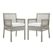Load image into Gallery viewer, Aura Outdoor Patio Wicker Rattan Dining Armchair Set of 2 by Modway