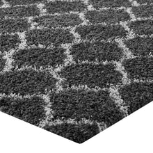 Load image into Gallery viewer, Solvea Moroccan Trellis 5x8 Shag Area Rug by Modway