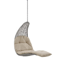 Load image into Gallery viewer, Landscape Hanging Chaise Lounge Outdoor Patio Swing Chair by Modway