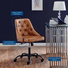 Load image into Gallery viewer, Distinct Tufted Swivel Vegan Leather Office Chair by Modway