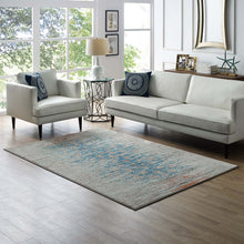 Load image into Gallery viewer, Hesper Distressed Contemporary Floral Lattice 8x10 Area Rug by Modway