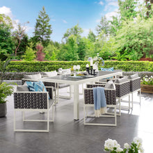 Load image into Gallery viewer, Stance 9 Piece Outdoor Patio Aluminum Dining Set by Modway