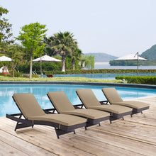 Load image into Gallery viewer, Convene Outdoor Patio Chaise Set of 4 by Modway