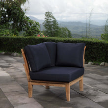Load image into Gallery viewer, Marina Outdoor Patio Teak Corner Sofa by Modway