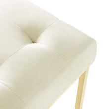 Load image into Gallery viewer, Privy Gold Stainless Steel Performance Velvet Dining Chair by Modway