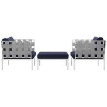 Load image into Gallery viewer, Harmony 3 Piece Outdoor Patio Aluminum Sectional Sofa Set by Modway