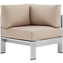 Load image into Gallery viewer, Shore Outdoor Patio Aluminum Corner Sofa by Modway