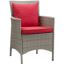 Load image into Gallery viewer, Conduit Outdoor Patio Wicker Rattan Dining Armchair Set of 2 by Modway