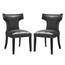 Load image into Gallery viewer, Curve Vinyl Dining Chair Set of 2 by Modway