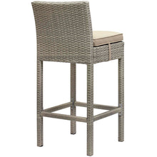 Load image into Gallery viewer, Conduit Outdoor Patio Wicker Rattan Bar Stool by Modway