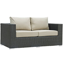 Load image into Gallery viewer, Sojourn 5 Piece Outdoor Patio Sunbrella¨ Sectional Set by Modway