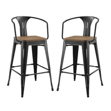 Load image into Gallery viewer, Promenade Bar Stool Set of 2 by Modway