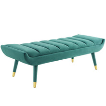 Load image into Gallery viewer, Guess Channel Tufted Performance Velvet Accent Bench by Modway