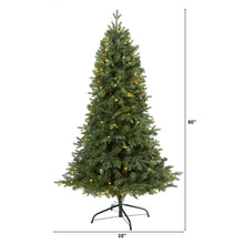 Load image into Gallery viewer, 5' Vermont Fir Artificial Christmas Tree with 150 Clear LED Lights