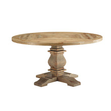 Load image into Gallery viewer, Column 59" Round Pine Wood Dining Table by Modway