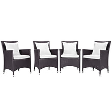 Load image into Gallery viewer, Convene 4 Piece Outdoor Patio Dining Set by Modway
