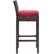 Load image into Gallery viewer, Conduit Outdoor Patio Wicker Rattan Bar Stool Set of 2 by Modway