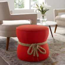Load image into Gallery viewer, Beat Nautical Rope Upholstered Fabric Ottoman by Modway