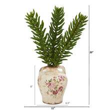 Load image into Gallery viewer, 20" Succulent Artificial Plant in Floral Jar