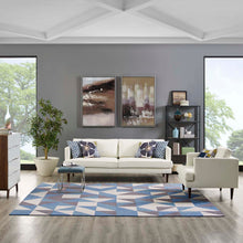 Load image into Gallery viewer, Kahula Geometric Triangle Mosaic 8x10 Area Rug by Modway