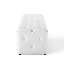 Load image into Gallery viewer, Amour 60" Tufted Button Entryway Faux Leather Bench by Modway