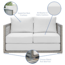 Load image into Gallery viewer, Aura Outdoor Patio Wicker Rattan Loveseat by Modway