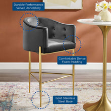Load image into Gallery viewer, Savour Tufted Performance Velvet Bar Stool by Modway