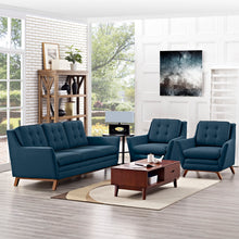 Load image into Gallery viewer, Beguile 3 Piece Upholstered Fabric Living Room Set by Modway
