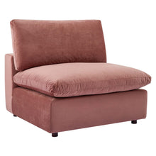 Load image into Gallery viewer, Commix Down Filled Overstuffed Performance Velvet 3-Seater Sofa by Modway