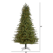 Load image into Gallery viewer, 7.5' New Hampshire Spruce Artificial Christmas Tree with 650 Warm White Lights