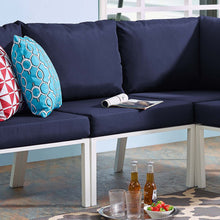 Load image into Gallery viewer, Riverside Outdoor Patio Aluminum Armless Chair by Modway