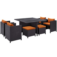 Load image into Gallery viewer, Inverse 9 Piece Outdoor Patio Dining Set by Modway