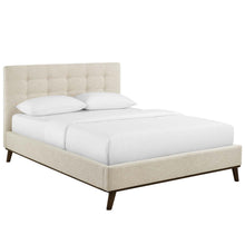 Load image into Gallery viewer, McKenzie Biscuit Tufted Upholstered Fabric Queen Platform Bed by Modway