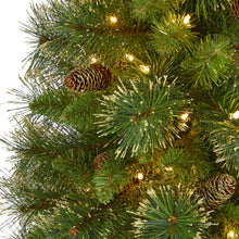 Load image into Gallery viewer, 5' Golden Tip Washington Pine Artificial Christmas Tree with 150 Clear Lights