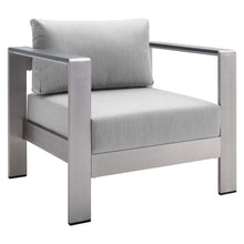Load image into Gallery viewer, Shore Sunbrella¨ Fabric Aluminum Outdoor Patio Armchair by Modway