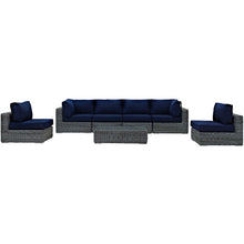 Load image into Gallery viewer, Summon 7 Piece Outdoor Patio Sunbrella¨ Sectional Set by Modway