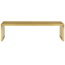 Load image into Gallery viewer, Gridiron Large Stainless Steel Bench by Modway