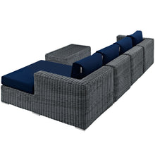 Load image into Gallery viewer, Summon 5 Piece Outdoor Patio Sunbrella¨ Sectional Set by Modway