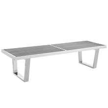 Load image into Gallery viewer, Sauna 5' Stainless Steel Bench by Modway
