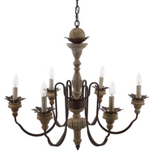 Load image into Gallery viewer, Bountiful Vintage French Pendant Ceiling Light Candelabra Chandelier by Modway