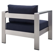 Load image into Gallery viewer, Shore 4 Piece Sunbrella¨ Fabric Outdoor Patio Aluminum Set by Modway