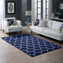 Load image into Gallery viewer, Solvea Moroccan Trellis 5x8 Shag Area Rug by Modway