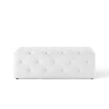 Load image into Gallery viewer, Amour 48" Tufted Button Entryway Faux Leather Bench by Modway