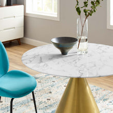 Load image into Gallery viewer, Tupelo 40" Artificial Marble Dining Table by Modway